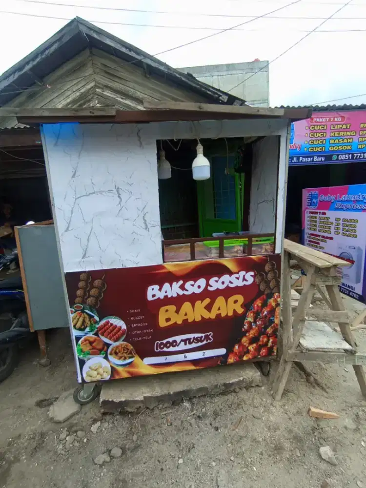 Gerobak jualan Gratis tempat masak