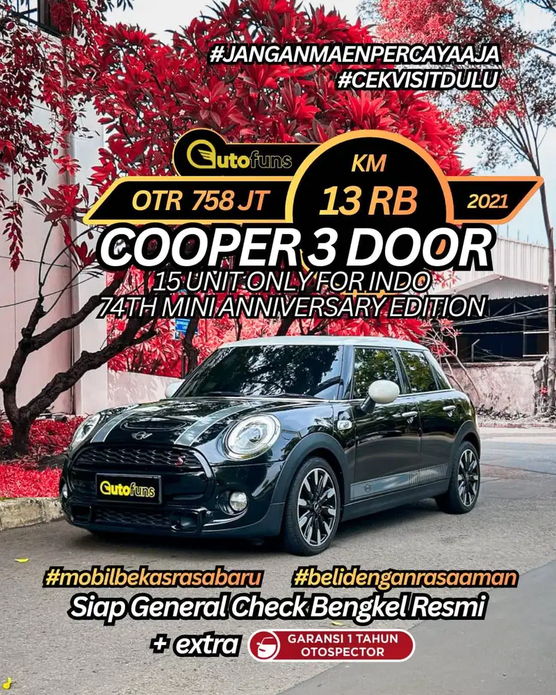 Km 13 Ribu Mini Cooper 3 Door 2022/2021 Coopers 2.0 F55 F56 F65 F66 F6