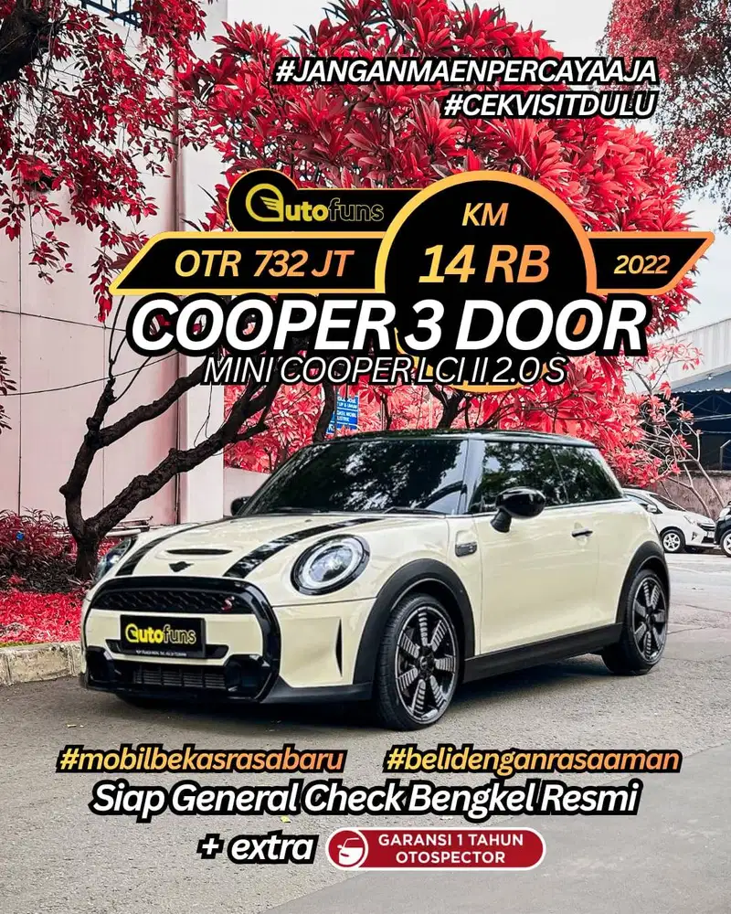 Km 14 Ribu Mini Cooper 3 Door 2023/2022 Coopers 2.0 F55 F56 F65 F66 F6