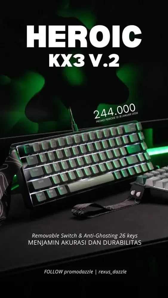 Keyboard gaming mechanical Rexus KX3 V.2