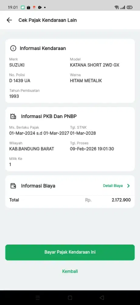 Suzuki Katana 1993 Bensin