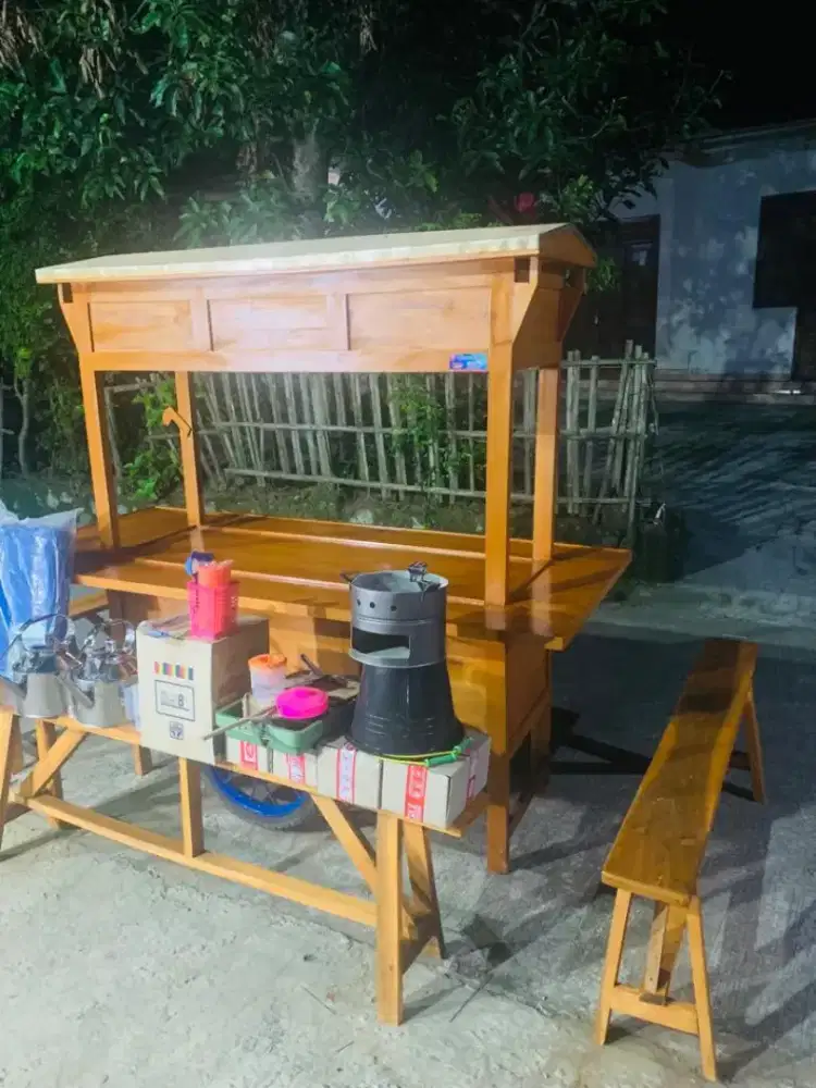 Sedia Gerobak Angkringan, Bakso Mie Ayam, Bubur, Sate, Soto, Pecel dll