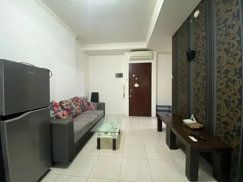 sewakan 2 kamar furnish lantai rendah SIAP HUNI Apt.Mediterania Garden Res 2