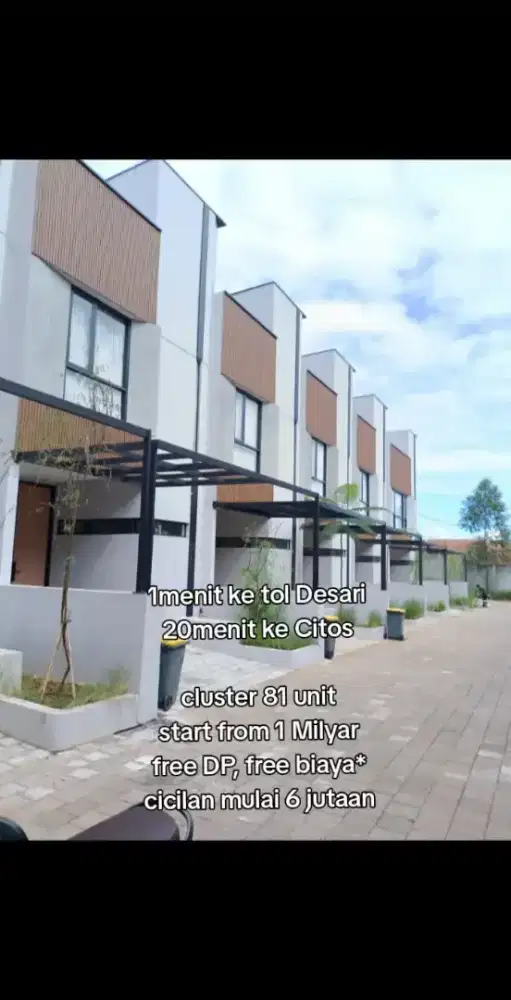 10jt all in, free DP free biaya*. Cicilan 6jtan. Nempel Jaksel, UI