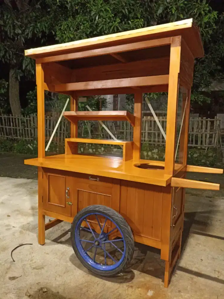 Sedia Gerobak Angkringan, Bakso Mie Ayam, Bubur, Sate, Soto, Pecel dll