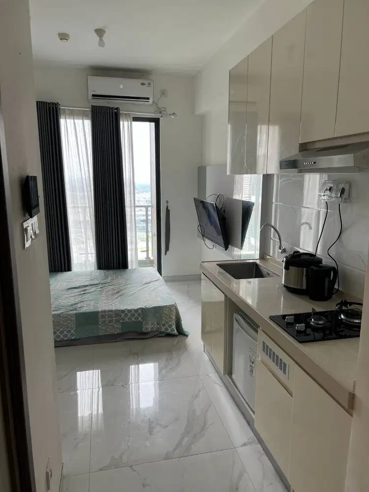 Jual Apartemen 1BR Full Furnished samping AEON BSD bonus Motor Vario