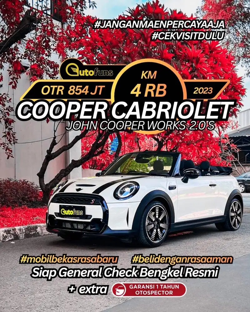 Km 4 Ribu Cooper S Cabrio 2024/2023 Coopers 2.0 F57 F67 JCW LCI