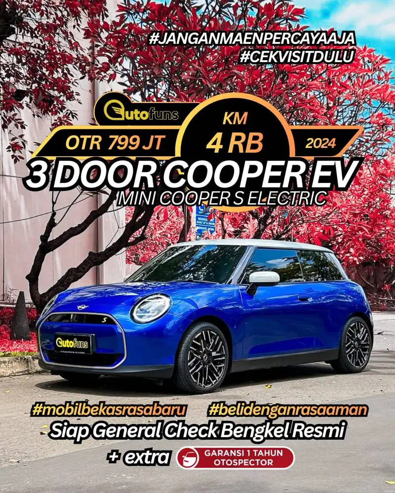 Km 4 Ribu Mini Cooper EV 3 Door 2025/2024 Coopers 2.0 SE IB1 JCW  LCI