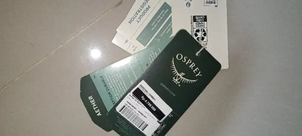 Osprey Aether 65l belum pernah dipake naik sama sekali