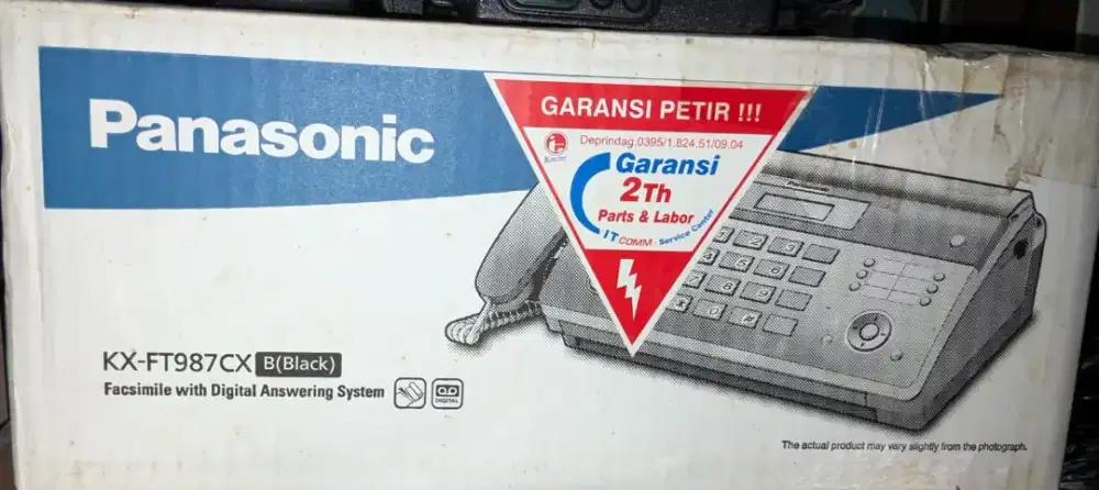 JUAL MESIN FAX/FACSIMILE PANASONIC KX-FT987CX SECOND ORIGINAL NO MINUS