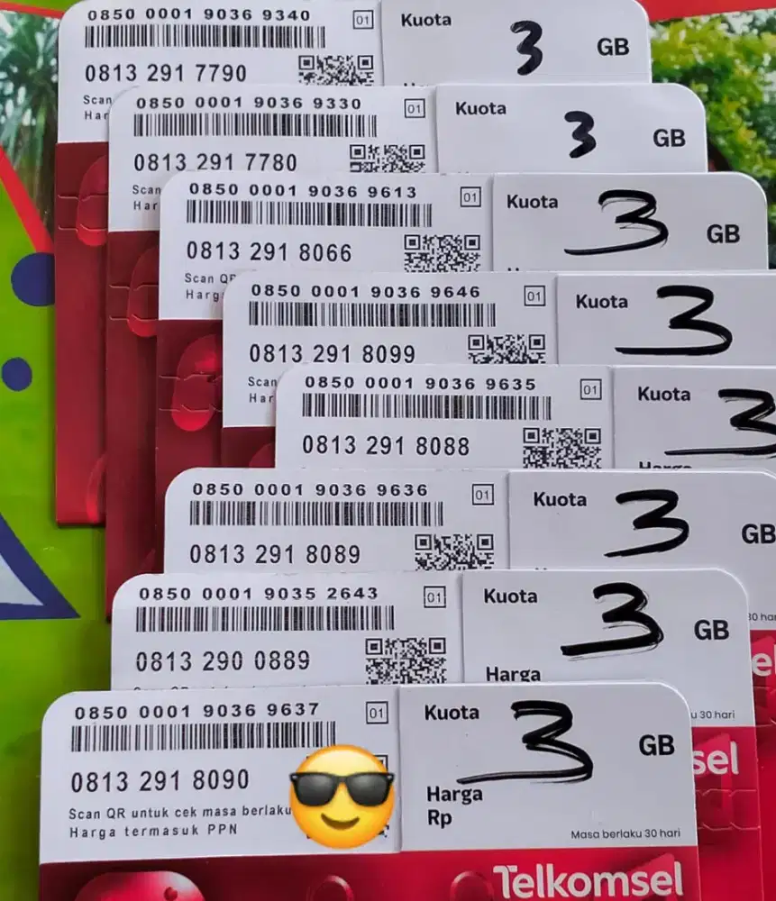NOMOR CANTIK SIMPATI 11 DIGIT ISI 3 GB BERLAKU SATU BULAN.