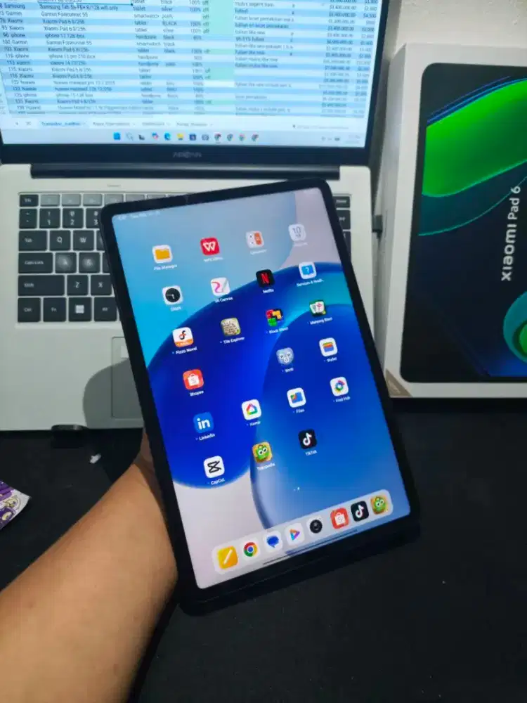 Xiaomi Pad 6 8/256 Black Fullset + Bonus Case