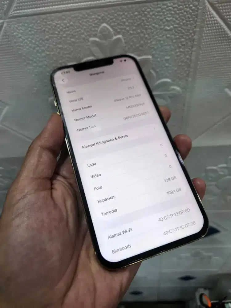 Iphone 12 pro max 128gb Ex resmi Indonesia