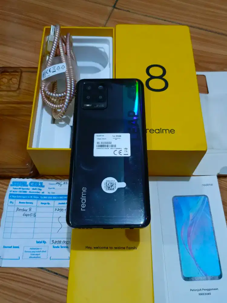 Realme 8 8+8/128 Fullset Ori Pemakaian Cewe