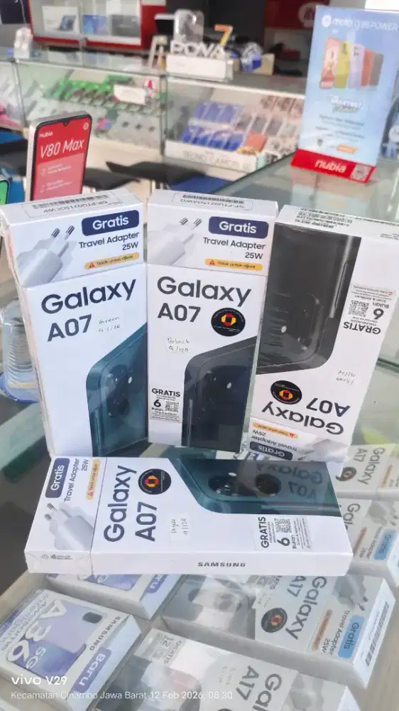 Samsung A07 4+4/128 baru segel box pabrik promo spesial