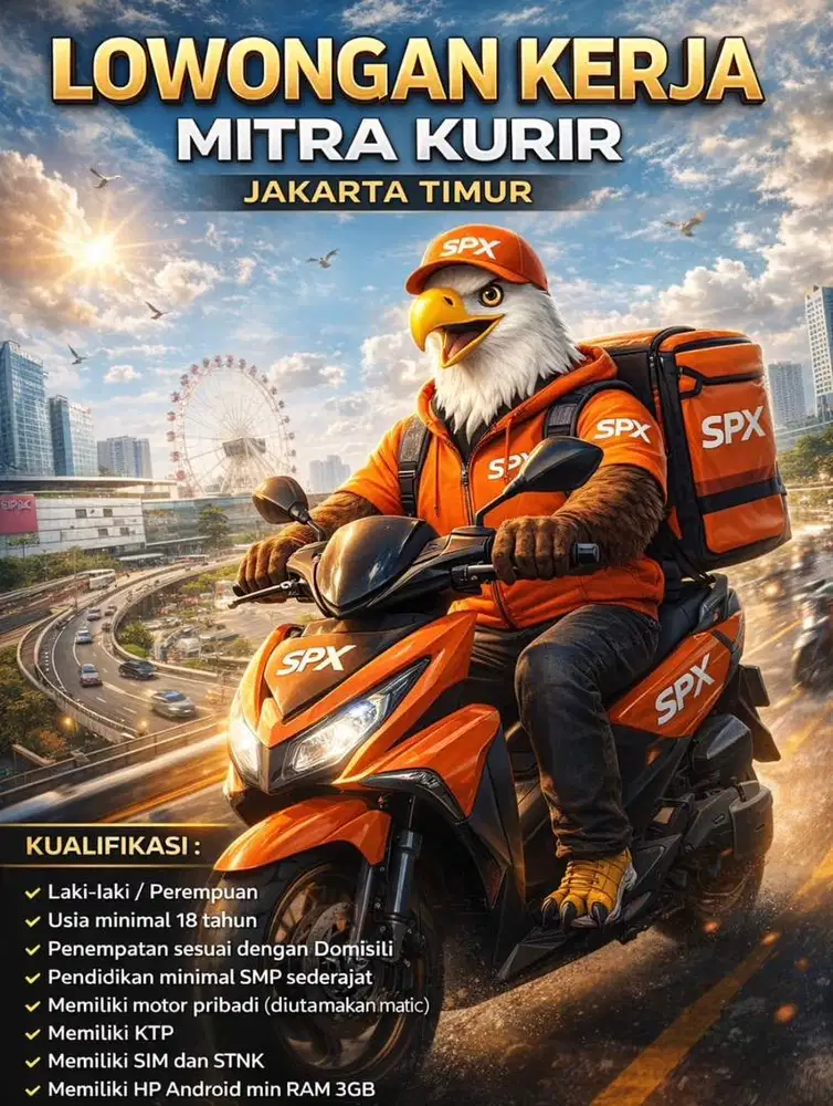 Lowongan kerja kurir motor jakarta timur
