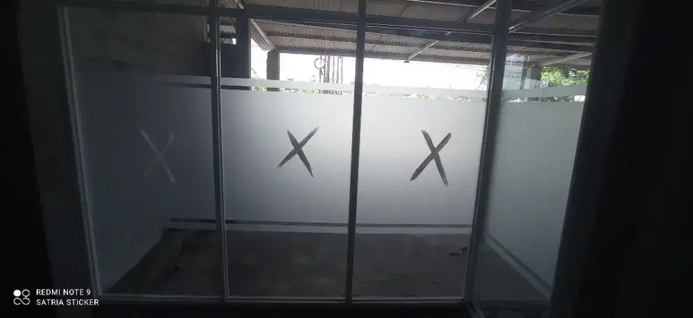 STICKER KACA SANDBLAST STIKER BURAM.ICE BLUR BURAM PENYEKAT RUANG KACA