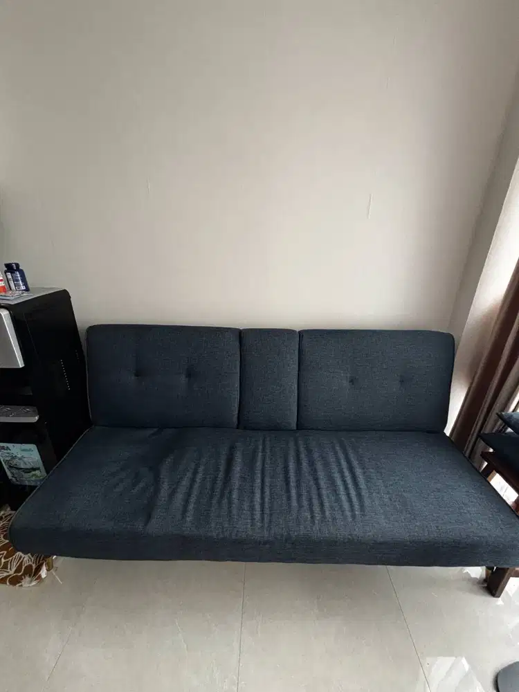 Sofa Bed 3 Dudukan + Cup Holder - Minimalis Modern, Siap Pakai!