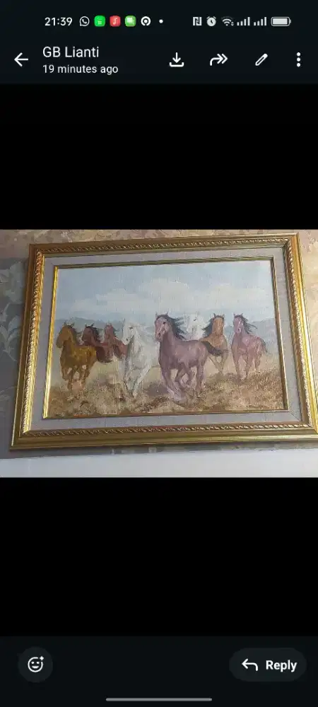 Lukisan Kuda  Berlari