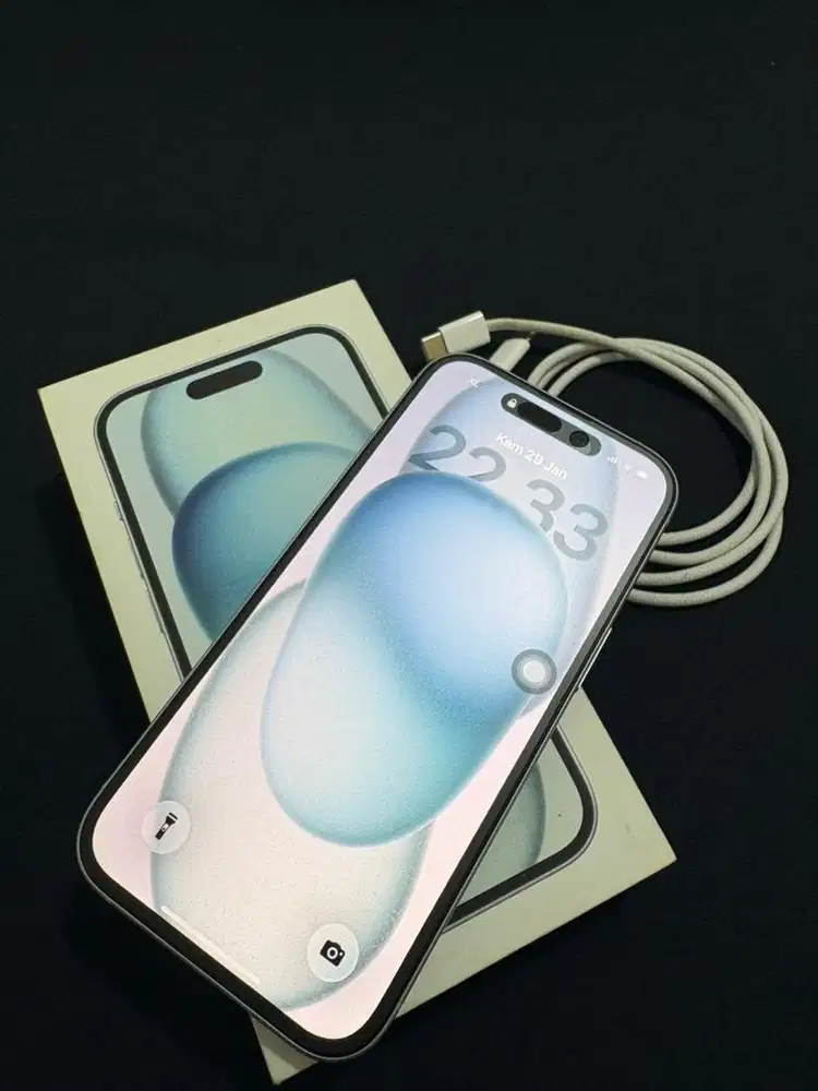 iPhone 15 Blue 128GB Digimap Garansi
