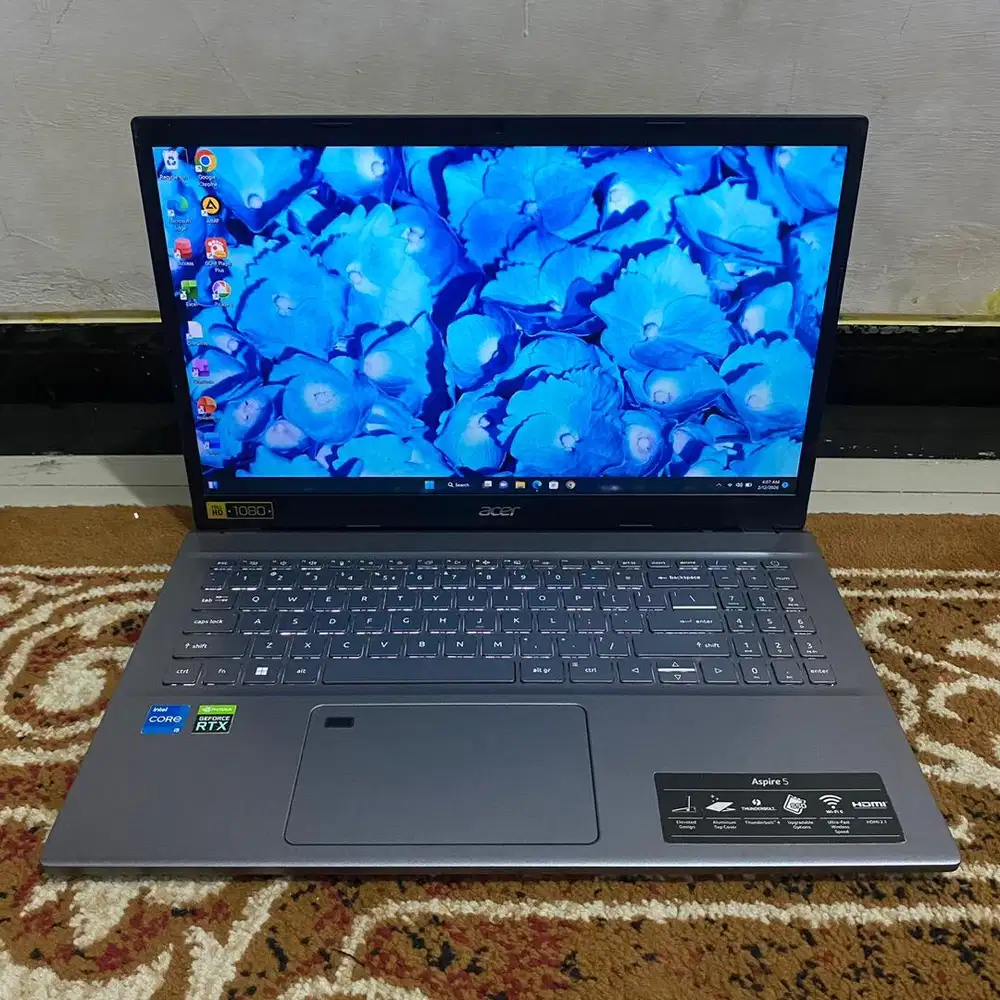 Acer Gaming Intel i5 1240P RTX 2050 RAM 8 GB SSD 1 TB Laptop 15 Murah