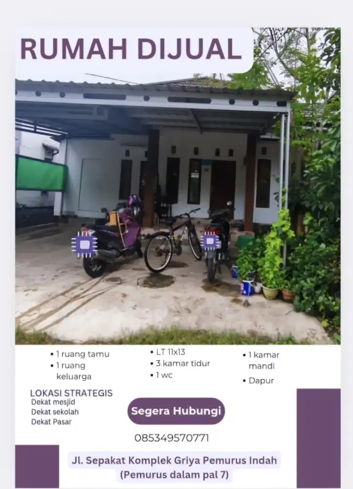Di jual Rumah pribadi SHM