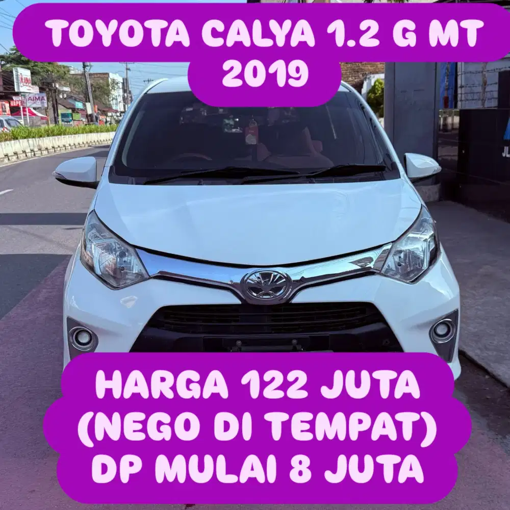 TOYOTA CALYA 1.2 G MT 2019 DP 8 JUTA