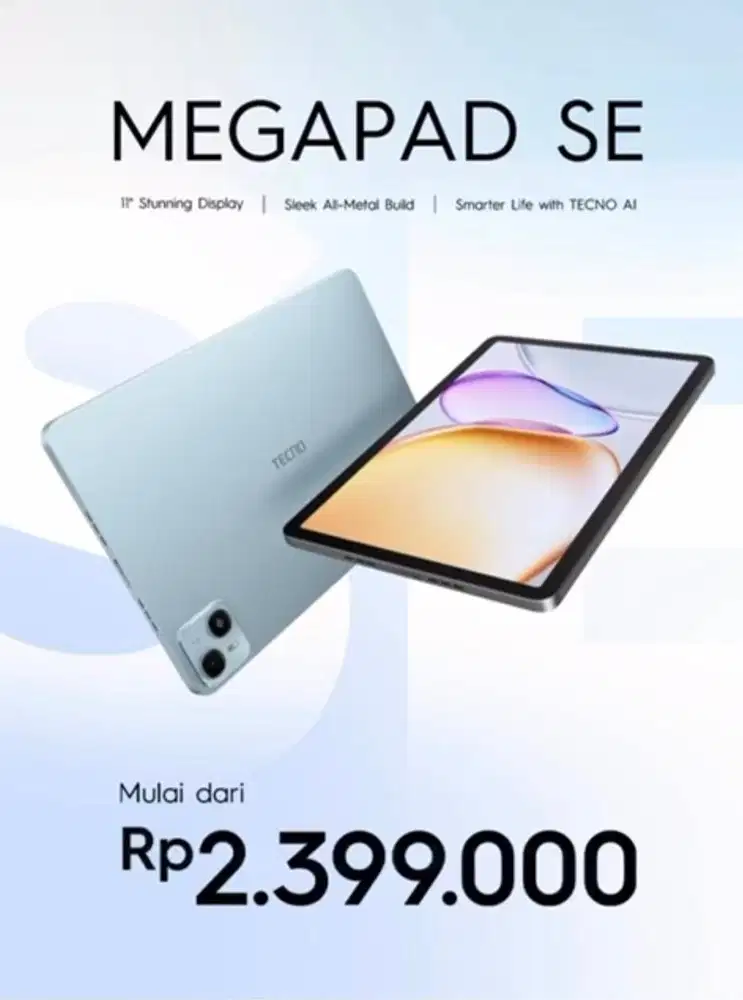 NEW TABLET MEGAPAD SE RAM 4/128 BISA SIM CARD