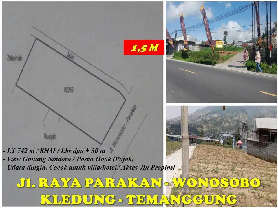 Tanah Temanggung, Kledung Pinggir Jl. Raya Parakan - Wonosobo