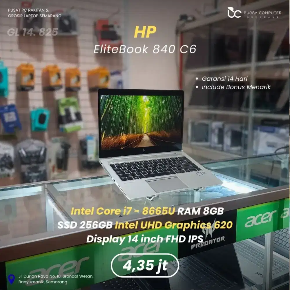 HP Elitebook 840 G6 | Core i7 8665U 8GB 256GB