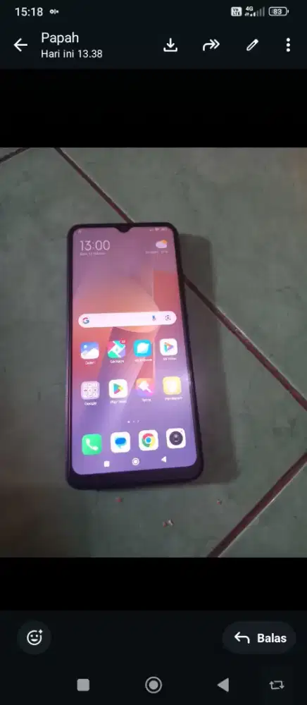 Jual hp redmi 12c ram 4/64, no minus, hp casan, nego