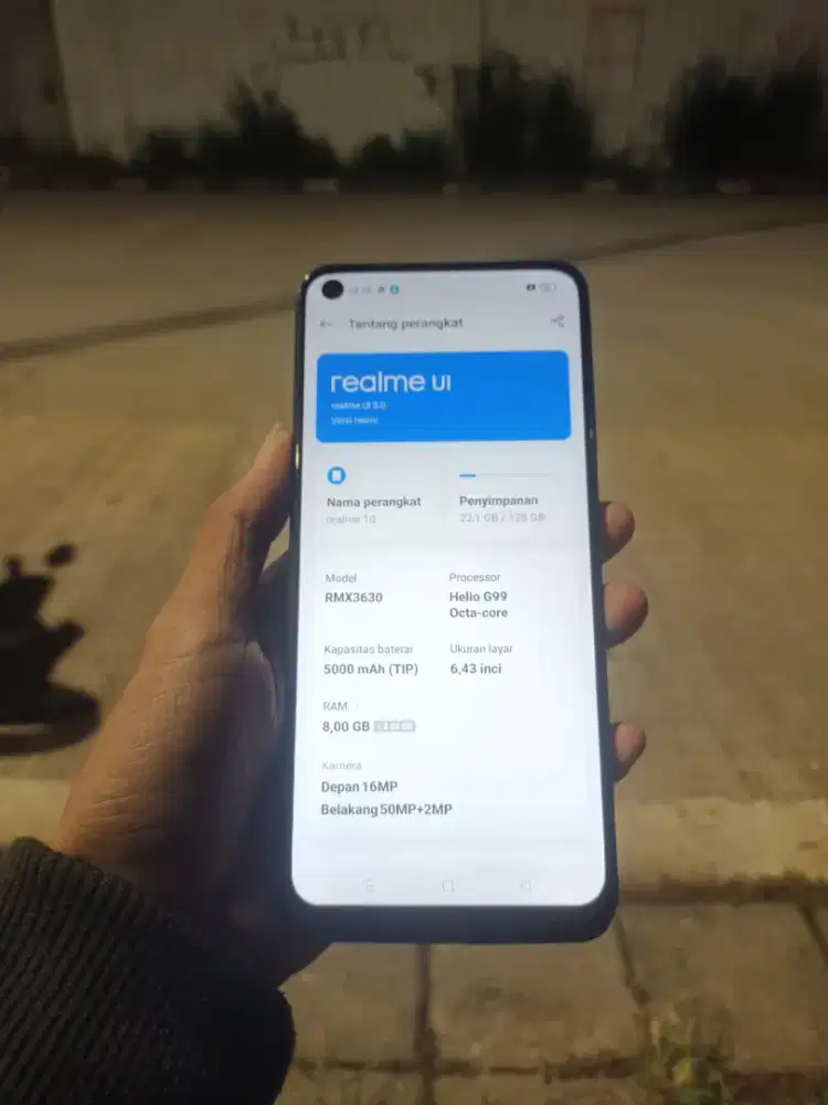 Realme 10 ram 8+8/128 hp casan tipe c