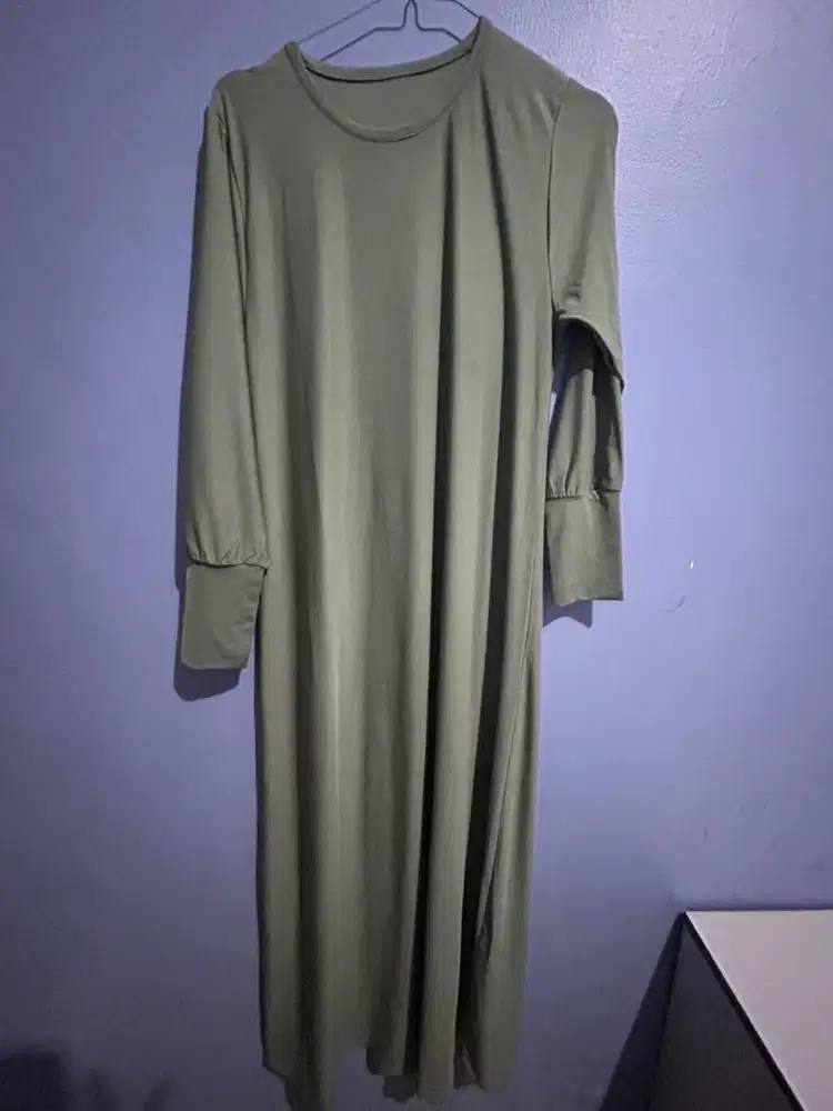 Gamis satu set hijau