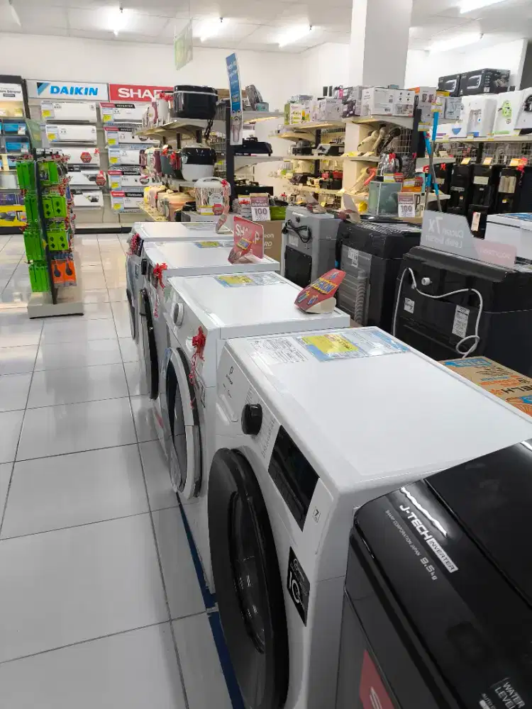 Cicilan mesin cuci polytron front loading