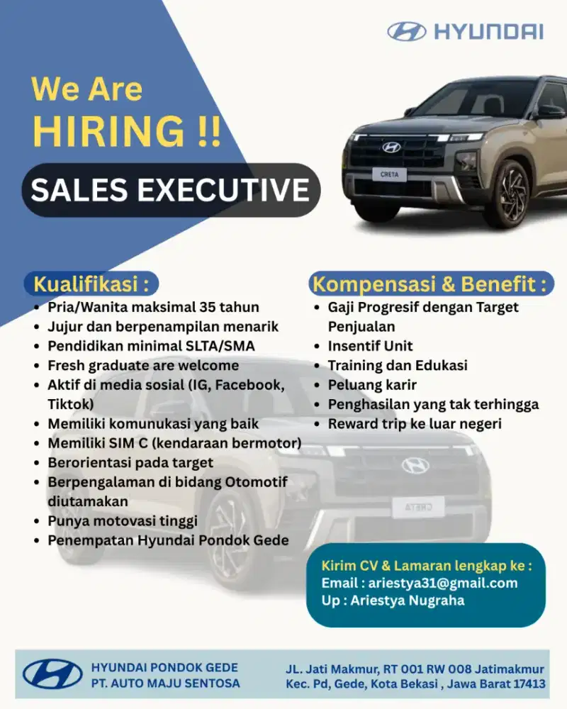 Lowongan Sales Marketing Mobil