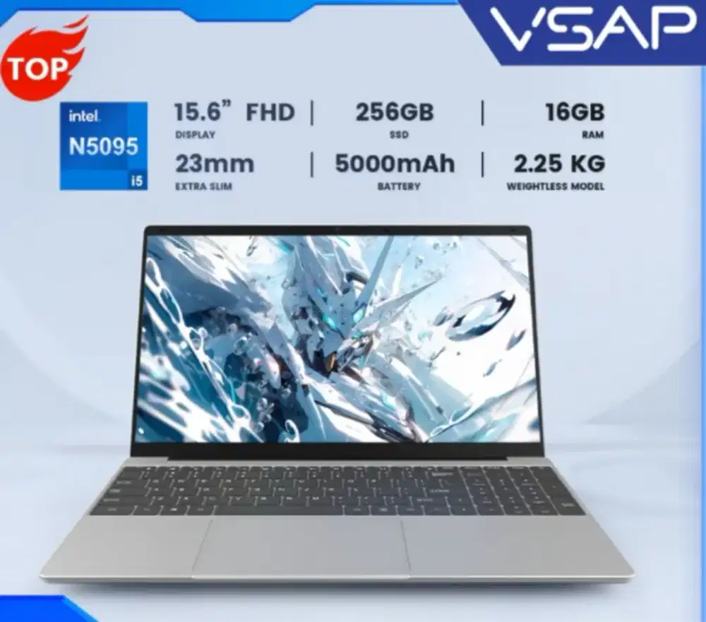 Laptop VSAP Intel N4020 RAM 8GB SSD 256GB FHD + Mouse