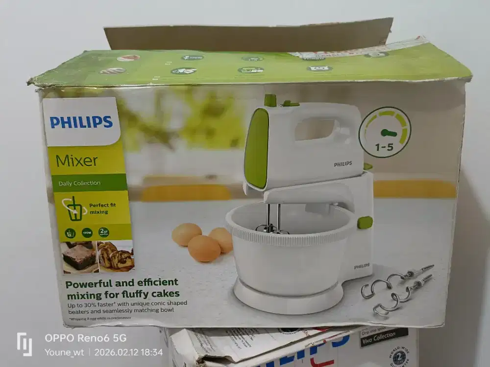 MIXER PHILIPS warna hijau masih sangat bagus