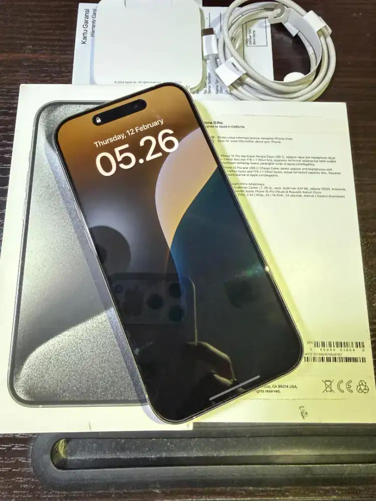 IPHONE 15 PRO WHITE TITANIUM 128GB MULUS