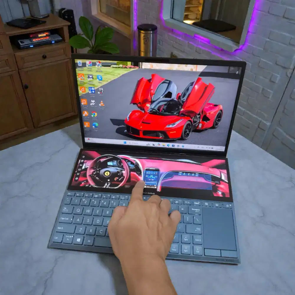 ASUS ZENBOOK DUO CORE I7 RAM 16/1TERA SSD DUAL VGA SIAP PAKAI COD