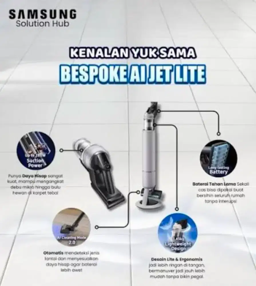 Samsung Bespoke Ai Jet Lite new resmi murahhh