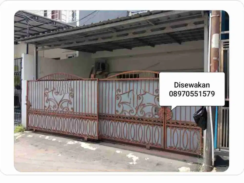 Disewakan rumah cluster lebar 6 siap huni di kelapa gading permai jakut