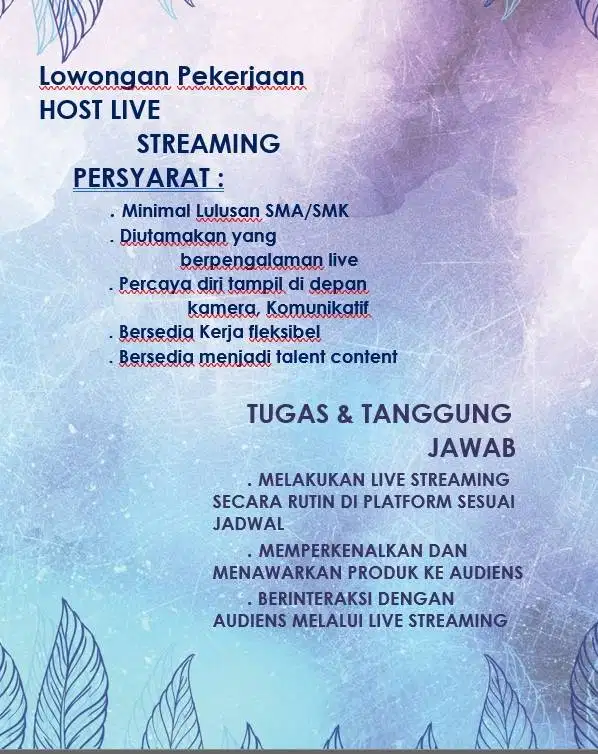HOST LIVE STREAMING