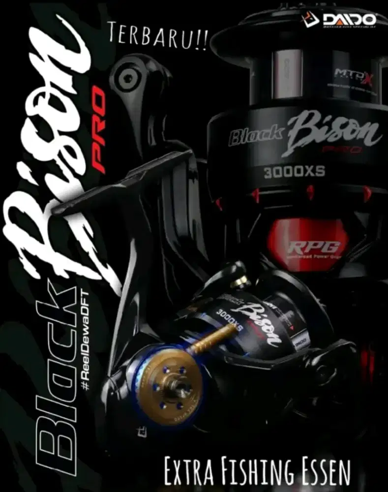 Jual second Rell daido black bison pro