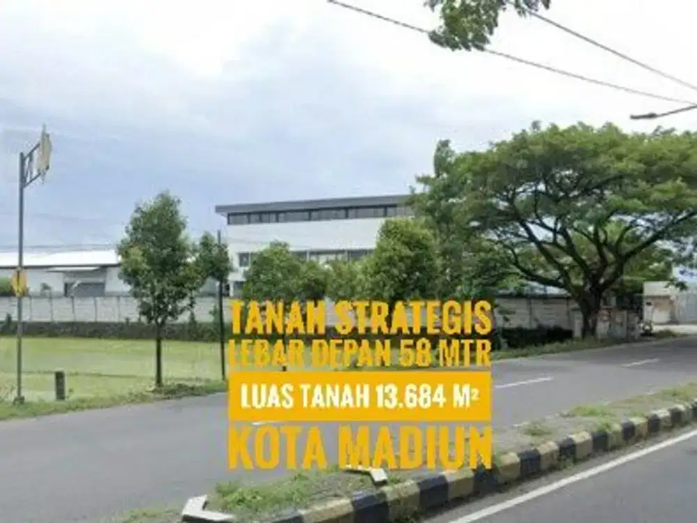 (AD) Tanah LD 58 mtr, Ringroad Barat Kota MADIUN Strategis