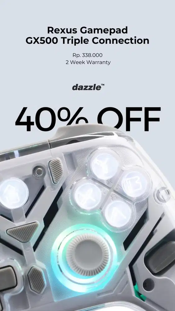 GAMEPAD REXUS GX500 GARANSI 1 TAHUN