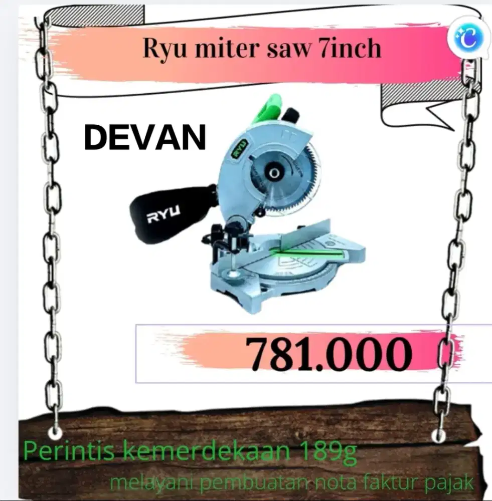 RYU MITTER SAW 7 INCH RMS180