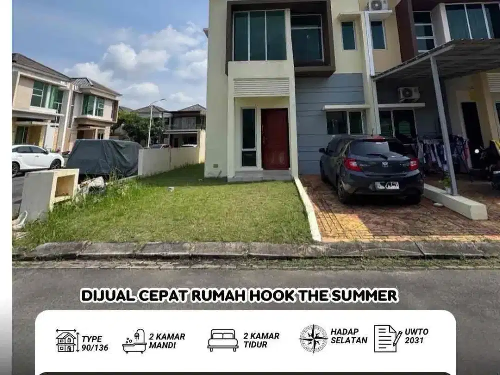 Dijual Rumah Hook The Summer Residence Batam Center