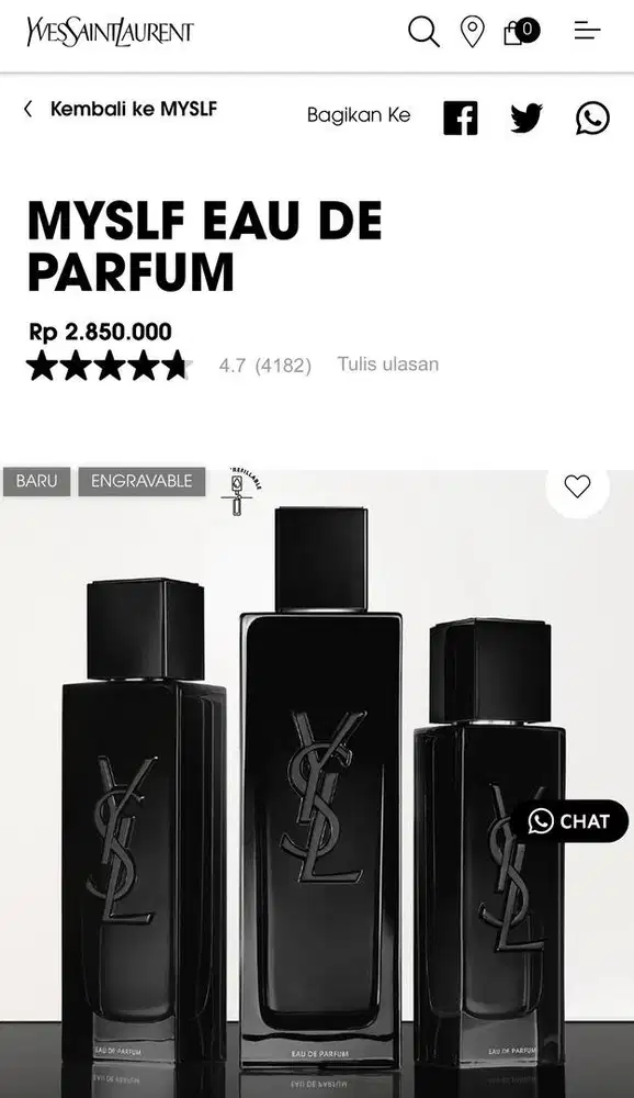 Parfum MYSLF EAU DE PARFUM