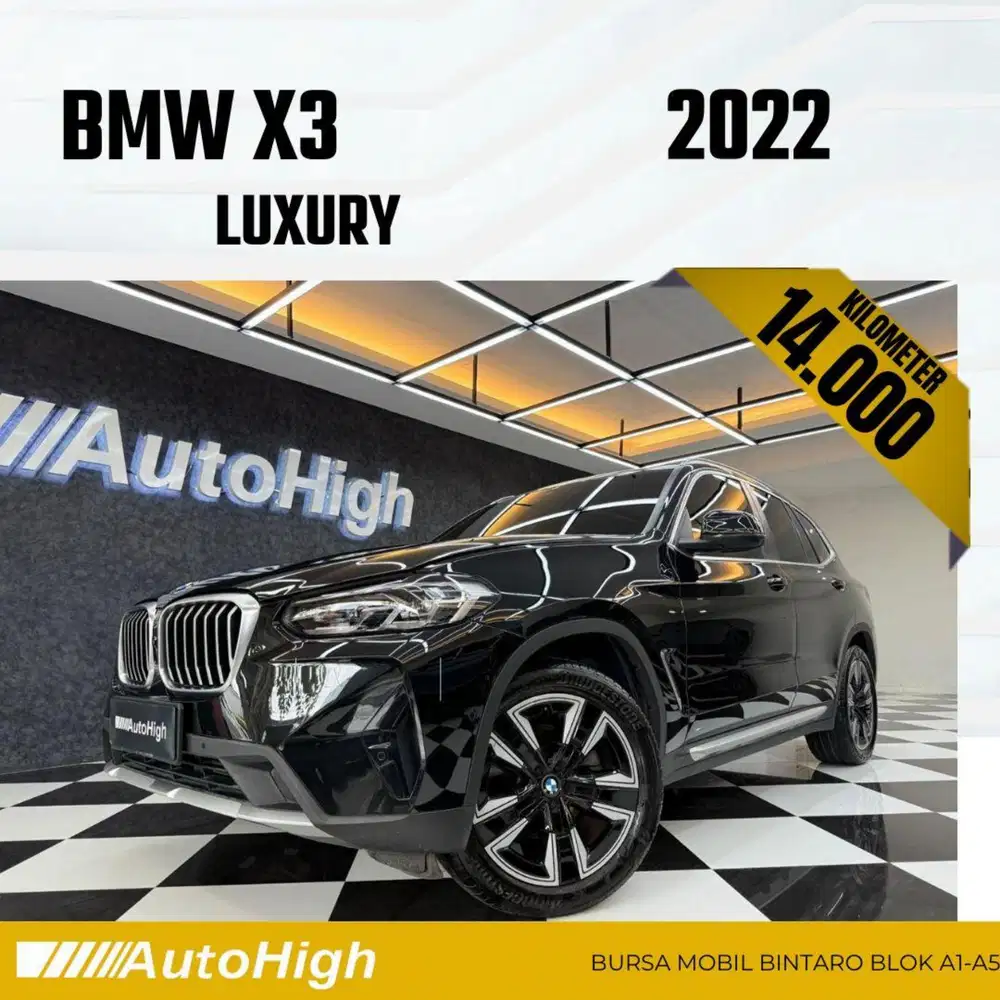 DP10% [Km14.000] X3 Luxury 2022 Black Reg 2024 #AUTOHIGH