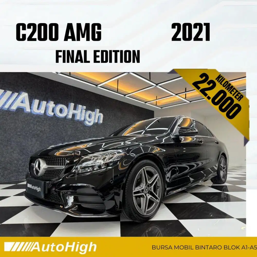 DP10% [Km22.000] C200 AMG 2021 Black Reg 2020 #AUTOHIGH